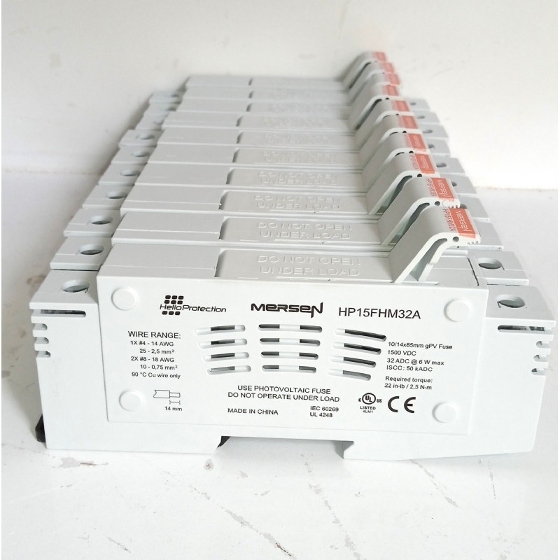 Foto 10 peças Base Para Fusível Solar GPV 10/14X85  32A 1500VDC HP15FHM32A