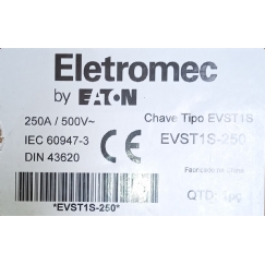 Foto Chave Seccionadora Tripolar Vertical NH 01 250A 500V